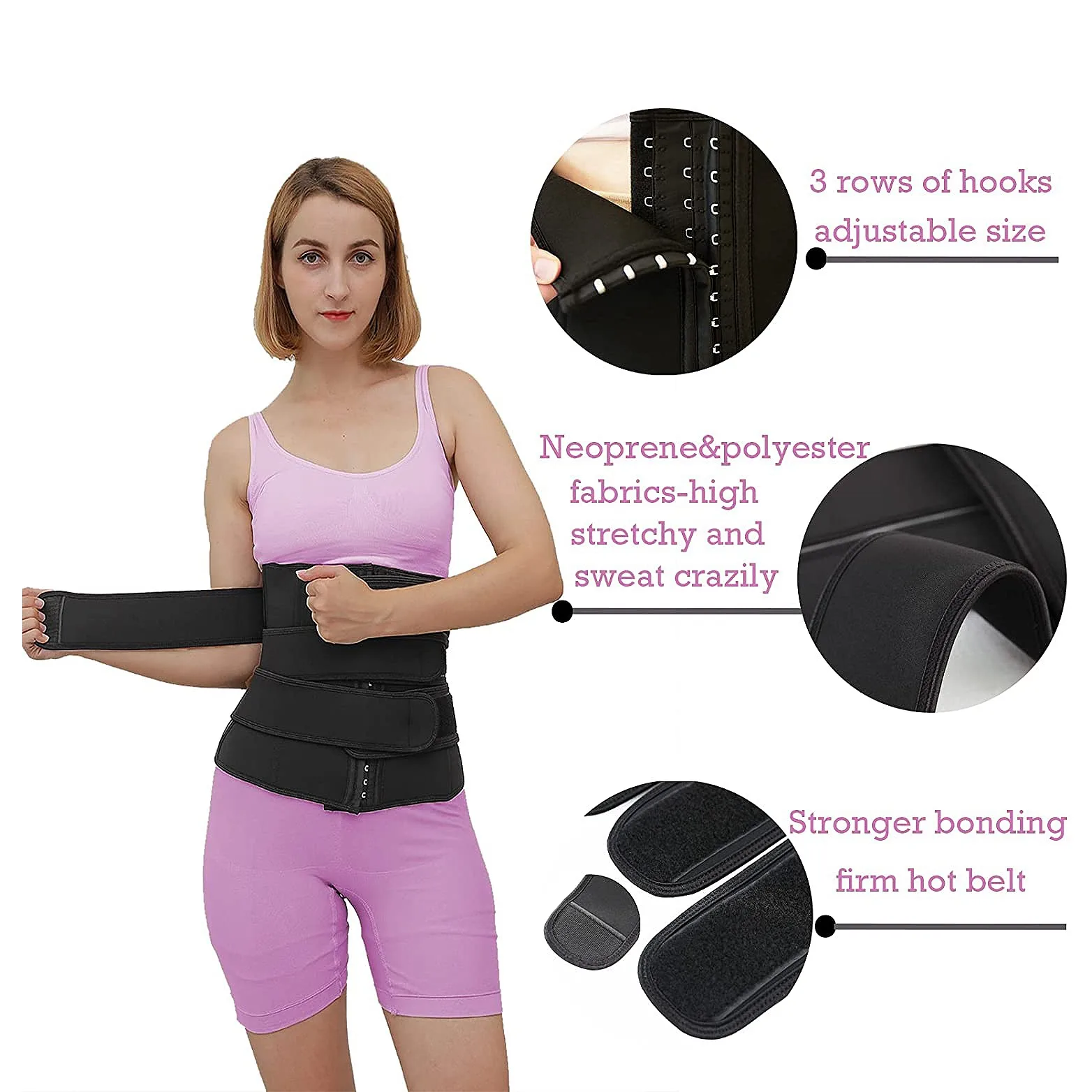 YOE-xWaist Trainer Sauna Waist Trainer Waist Trimmer Corset Sweat Belt for Weight Loss Fitness Back Support Workout Sport
YOE-xWaist Trainer Sauna Waist Trainer Waist Trimmer Corset Sweat Belt for Weight Loss Fitness Back Support Workout Sport