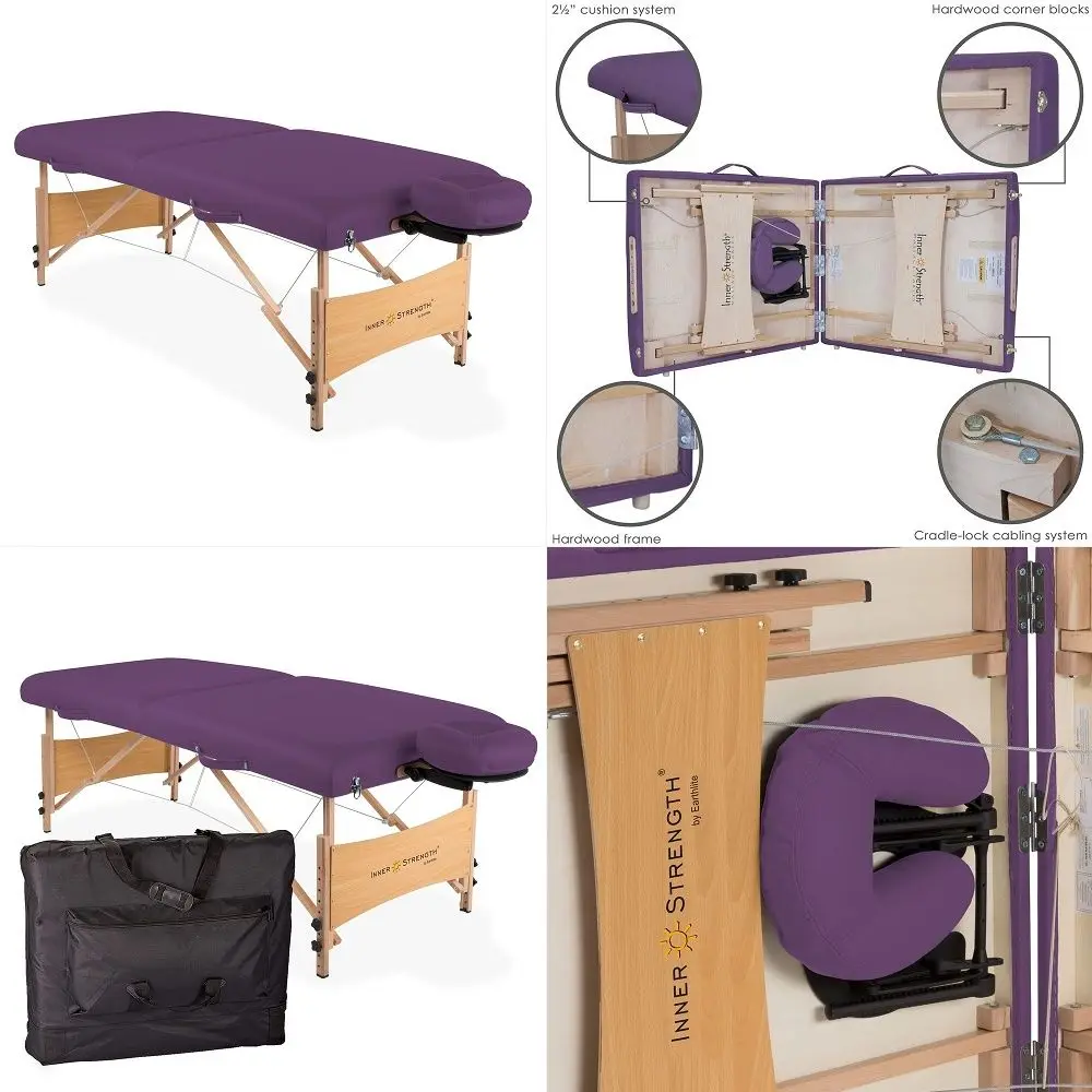 Strength Portable Massage Table Package Element Incl. Deluxe Adjustable Face Cradle, Face Pillow amp Carrying Case, Purple
Strength Portable Massage Table Package Element Incl. Deluxe Adjustable Face Cradle, Face Pillow amp Carrying Case, Purple