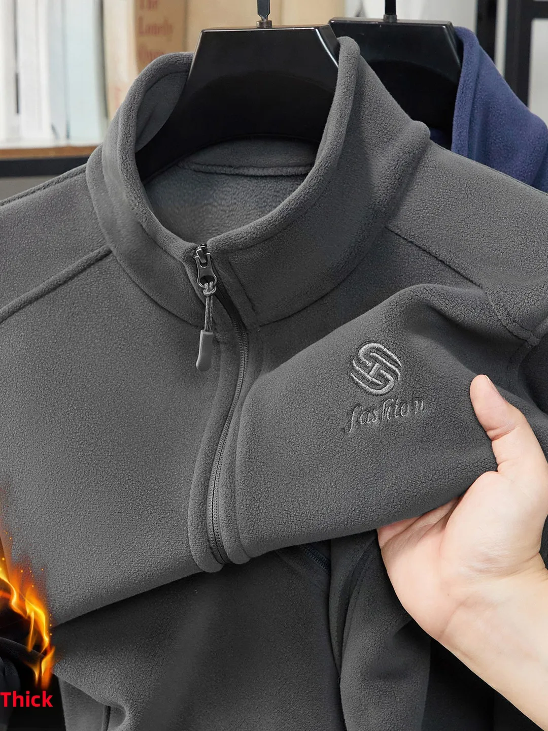 Thiened Fce Jaet мужской среднего возраста осень-зима новый Sle теплый Fce на подкладке повседневный мужской джинт Fce с вышивкой
Thiened Fce Jaet мужской среднего возраста осень-зима новый Sle теплый Fce на подкладке повседневный мужской джинт Fce с вышивкой