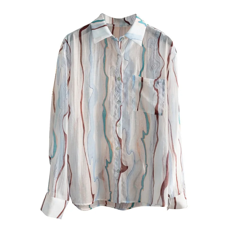 Abstract Print Shirt Design New Summer Unique Distinctive Top Camisas Womens Tops
Abstract Print Shirt Design New Summer Unique Distinctive Top Camisas Womens Tops