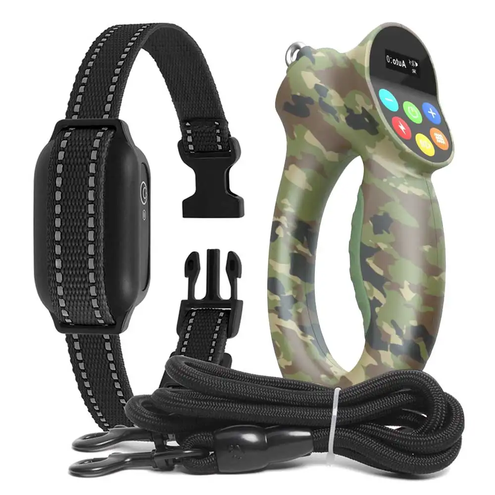 IPX7 Waterproof Rechargeable Electric Dog Shockers Dog Shock Collar Bark and Remote Control for Large Dogs
IPX7 Waterproof Rechargeable Electric Dog Shockers Dog Shock Collar Bark and Remote Control for Large Dogs