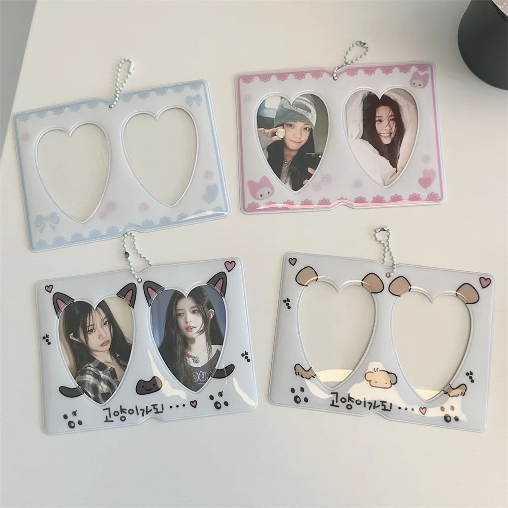Cute Dual Card Position Photo Card Holder 3inch Couple Photo Protection Cover Kpop Idol Photo Card Holder Pendant Ornaments
Cute Dual Card Position Photo Card Holder 3inch Couple Photo Protection Cover Kpop Idol Photo Card Holder Pendant Ornaments