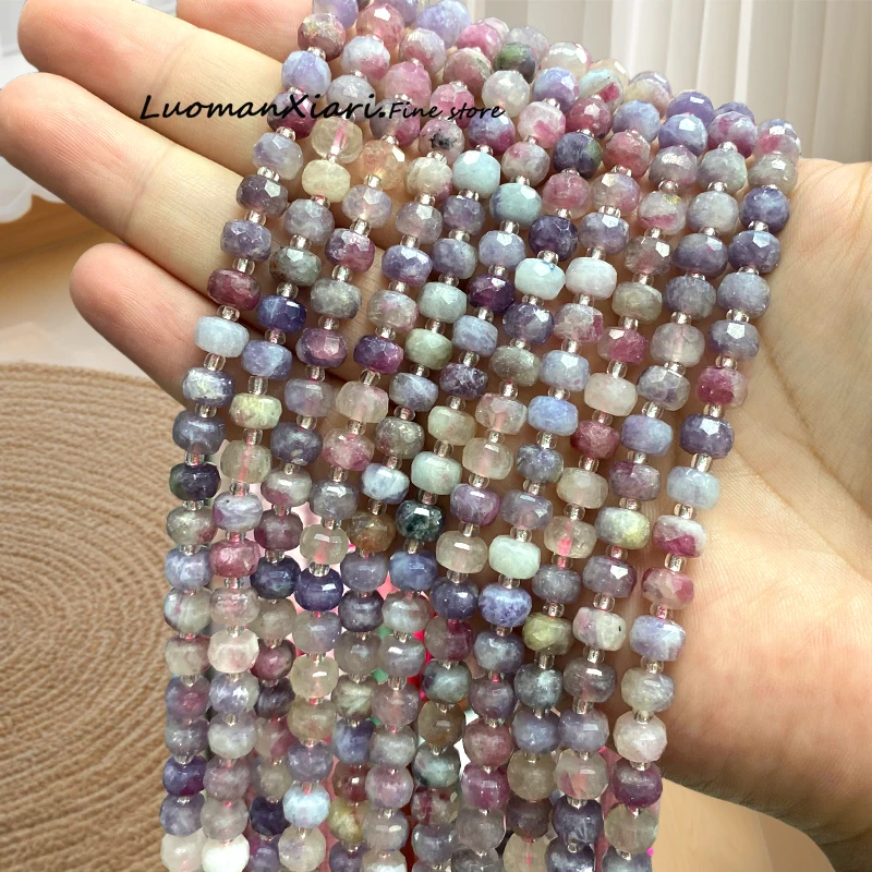 6x8mm Faceted Rondelle Gem Pink Tourmaline Natural Stone Loose Spacer Beads for Jewelry Making Diy Bracelets Charms Accessories
6x8mm Faceted Rondelle Gem Pink Tourmaline Natural Stone Loose Spacer Beads for Jewelry Making Diy Bracelets Charms Accessories