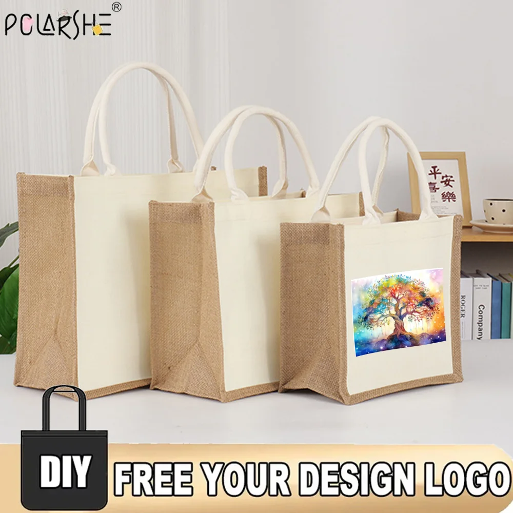 Polarshe Customizable Tote Bag Blank Add Your Logo Linen Bag Linen Shopping Handheld Gift Bag Natural Burlap Linen Bag Wedding
Polarshe Customizable Tote Bag Blank Add Your Logo Linen Bag Linen Shopping Handheld Gift Bag Natural Burlap Linen Bag Wedding