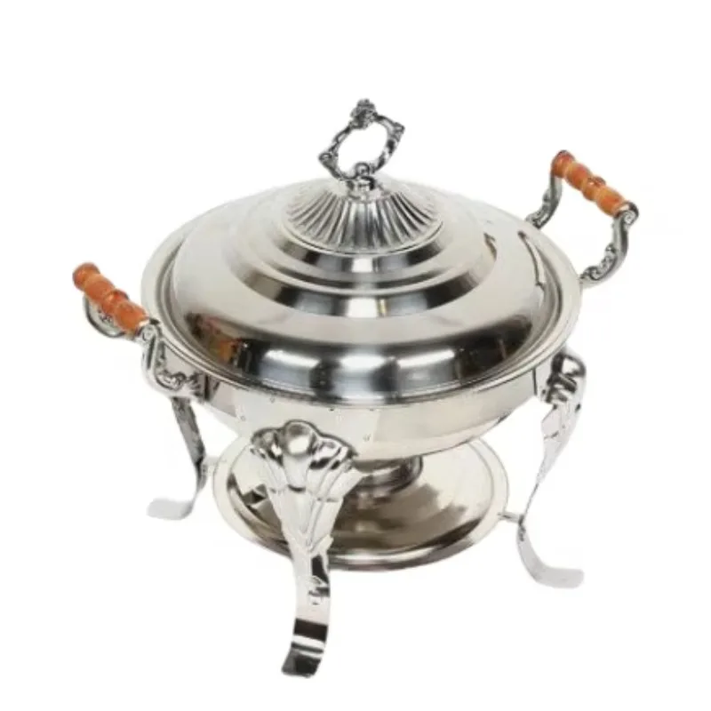 Chafing Dish with Stylish Stand Buffet Food Warmer Pot Dinner Table Serving Dishes Set of Four Wedding Hotel Catering Service
Chafing Dish with Stylish Stand Buffet Food Warmer Pot Dinner Table Serving Dishes Set of Four Wedding Hotel Catering Service