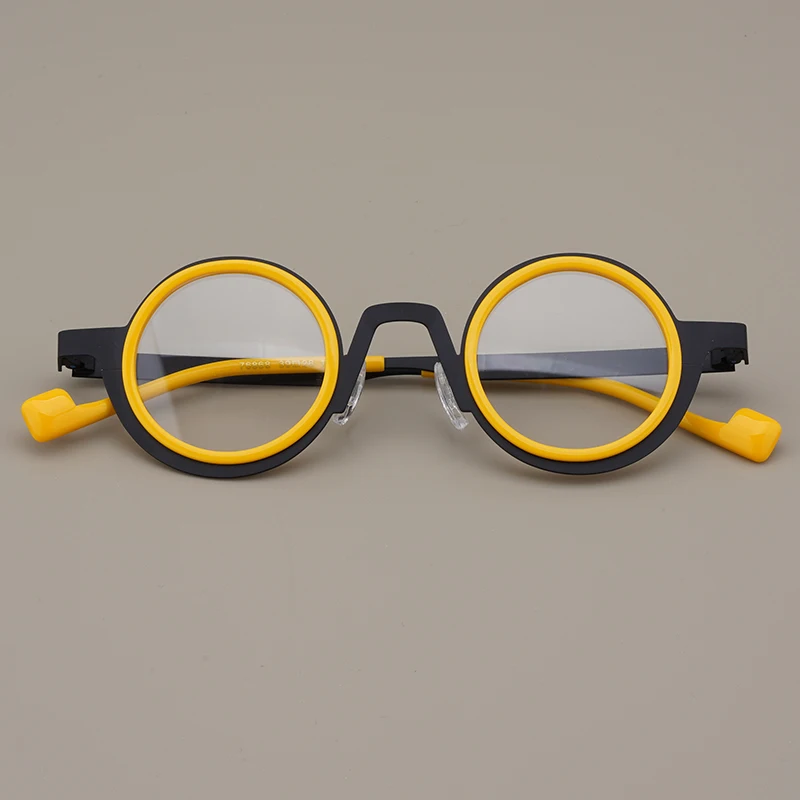 Japanese Style Handmade High Quality Acetate Round Glasses Frame For Men Women Designer Eyeglasses Can customize lenses
Japanese Style Handmade High Quality Acetate Round Glasses Frame For Men Women Designer Eyeglasses Can customize lenses