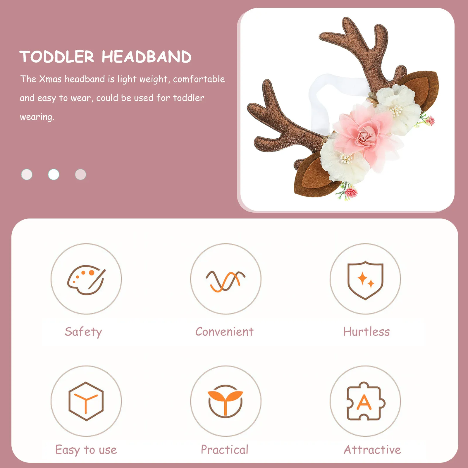Christmas Antler Headband for Baby Girl Toddler Elk Ears Deer Horn Decorative Elastic Headband Cute Lightweight Festive Party
Christmas Antler Headband for Baby Girl Toddler Elk Ears Deer Horn Decorative Elastic Headband Cute Lightweight Festive Party