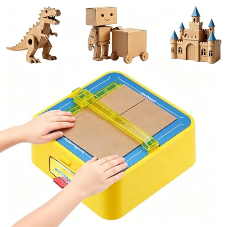 STEM Building Kit for School Home: Safe Electric Cardboard Cutter Toy with No Sharp Blades, Clean Precise Cuts, Educational Art
STEM Building Kit for School Home: Safe Electric Cardboard Cutter Toy with No Sharp Blades, Clean Precise Cuts, Educational Art
