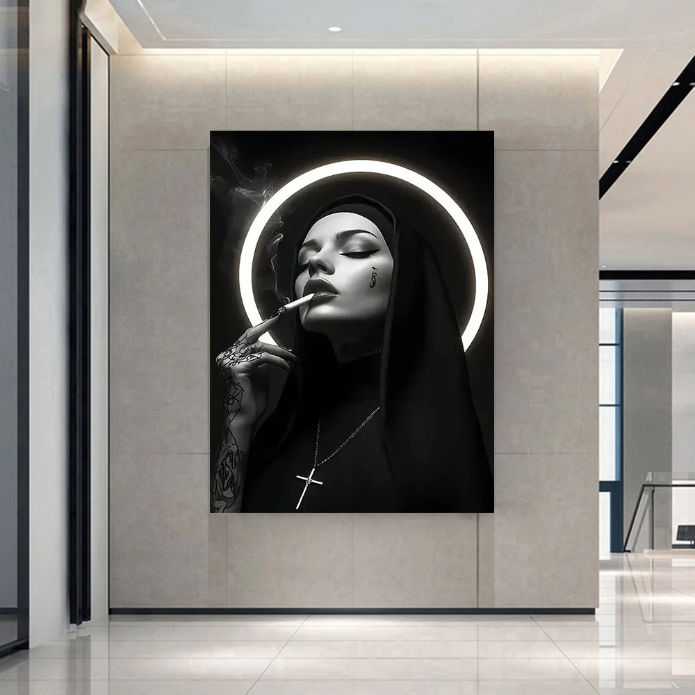 Gothic Chic Smoking Women'S Canvas Art Printing - Wall Decoration, For Living Room, Bedroom, Office Home Decoration
Gothic Chic Smoking Women'S Canvas Art Printing - Wall Decoration, For Living Room, Bedroom, Office Home Decoration