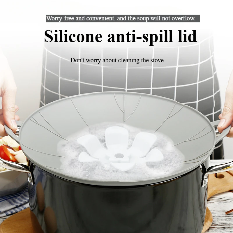 Silicone pattern anti-spill lid, silicone fresh-keeping lid, rotatable lid, kitchen gadgets
Silicone pattern anti-spill lid, silicone fresh-keeping lid, rotatable lid, kitchen gadgets