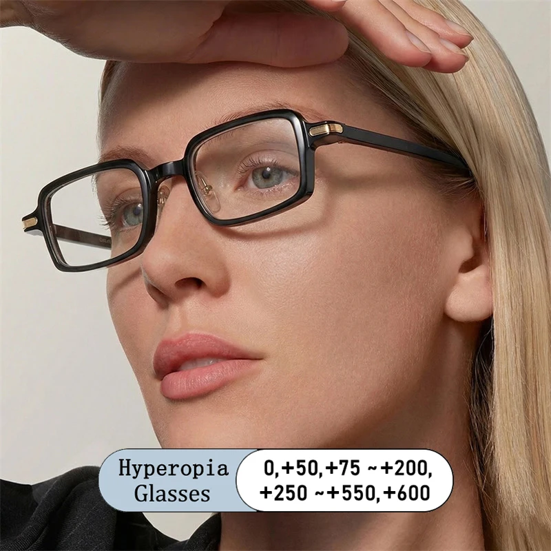 New Fashion Brand Design Retro Square Frame Photochromic Anti Blue Light Prescription Hyperopia Reading Glasses Degree 0 to +600
New Fashion Brand Design Retro Square Frame Photochromic Anti Blue Light Prescription Hyperopia Reading Glasses Degree 0 to +600