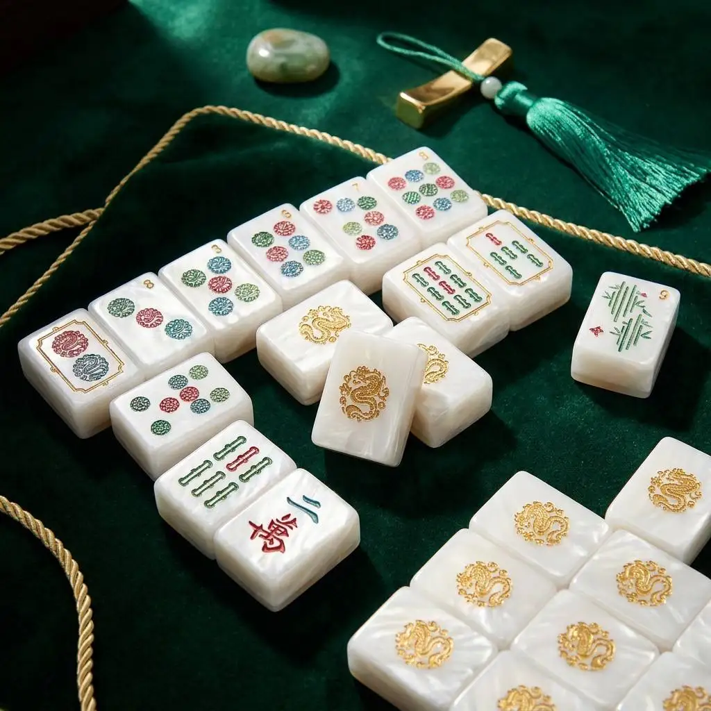 XTY Pink Gold Pearl Acrylic American Mahjong Tiles 160Pcs Double Sided Engraved Luxury Mahjong Set Family Gathering Leisure
XTY Pink Gold Pearl Acrylic American Mahjong Tiles 160Pcs Double Sided Engraved Luxury Mahjong Set Family Gathering Leisure