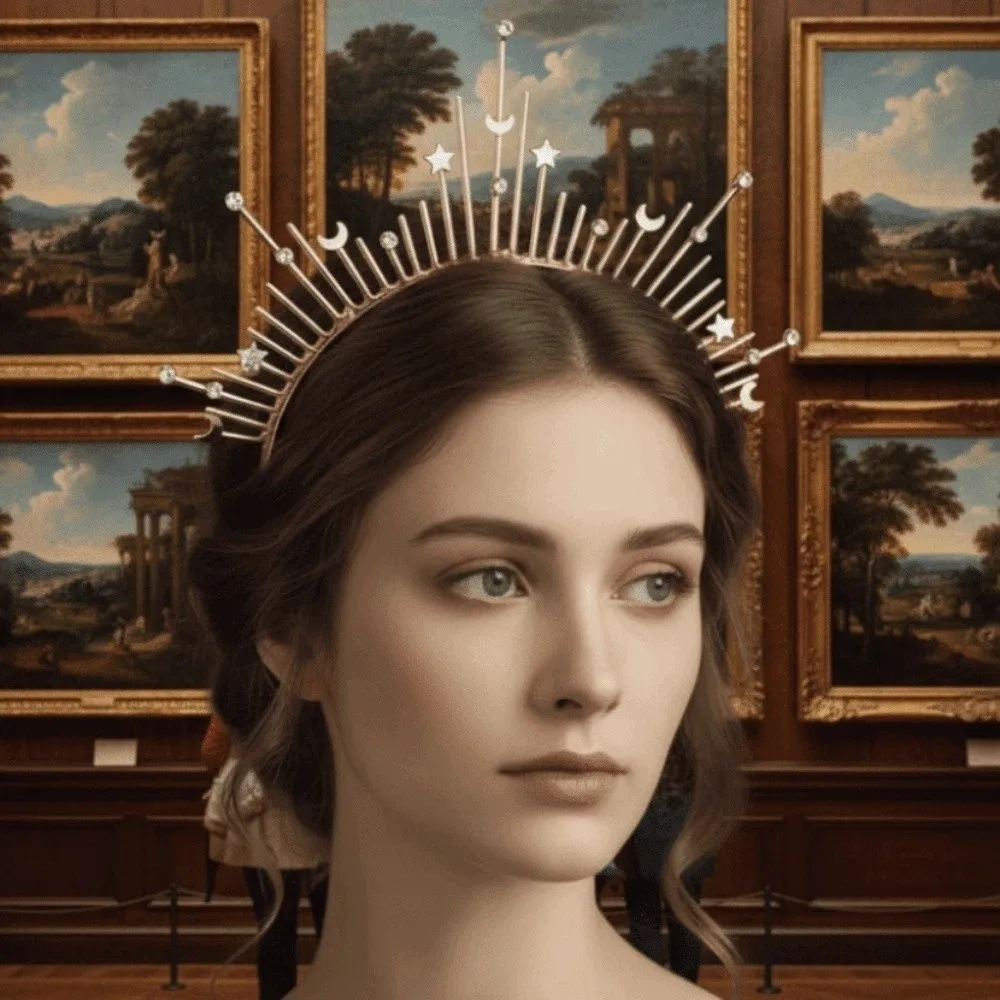 Gothic Glory Sun Crown Headpiece Lolita Spiked Hair Hoop Golden Rhinestone Renaissance Cosplay Headband Costume Accessories
Gothic Glory Sun Crown Headpiece Lolita Spiked Hair Hoop Golden Rhinestone Renaissance Cosplay Headband Costume Accessories