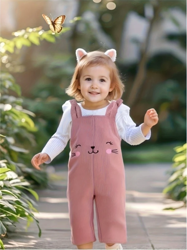 Комплект комбинезонов с принтом кота для маленьких девочек | Топ с длинными рукавами и рюшами + розовый вельветовый комбинезон | Весенне-осенний наряд
Комплект комбинезонов с принтом кота для маленьких девочек | Топ с длинными рукавами и рюшами + розовый вельветовый комбинезон | Весенне-осенний наряд