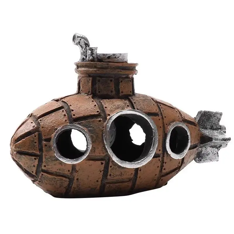 Submarine wreckage fish tank landscaping oxygen pump decorative ornament
Submarine wreckage fish tank landscaping oxygen pump decorative ornament