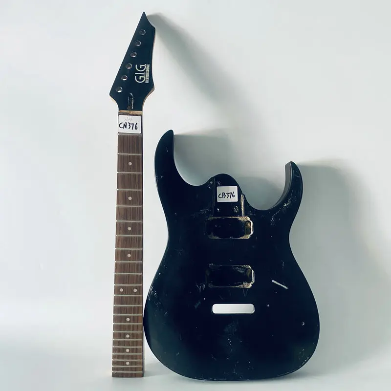 CN376CB376 Active Pickups Tremolo Electric Guitar Kits Unfinished Black Color with Damages 22 Frets ST Guitar Sets for Replace
CN376CB376 Active Pickups Tremolo Electric Guitar Kits Unfinished Black Color with Damages 22 Frets ST Guitar Sets for Replace