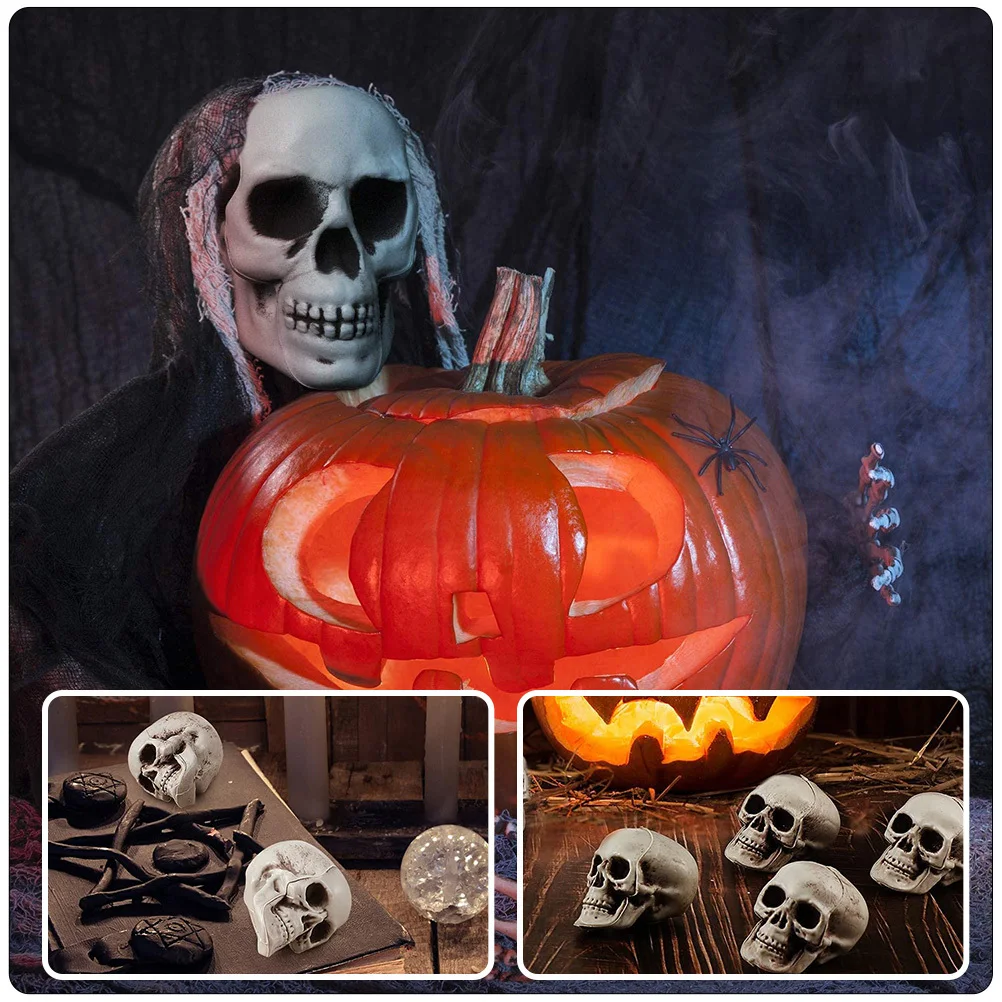 8Pcs Plastic Skull Halloween Decor Scary Head Prop Haunted House Ornament Party Accessories Scared Halloween Skull
8Pcs Plastic Skull Halloween Decor Scary Head Prop Haunted House Ornament Party Accessories Scared Halloween Skull