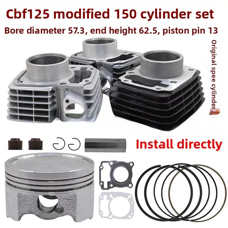 Motorcycle Cylinder Piston Gasket Kit 52.4mm 57.3mm 13mm Pin for Honda CBF125 CB 125 F CB125F GLR125 GLR 2015-2019 CBF150 150cc
Motorcycle Cylinder Piston Gasket Kit 52.4mm 57.3mm 13mm Pin for Honda CBF125 CB 125 F CB125F GLR125 GLR 2015-2019 CBF150 150cc
