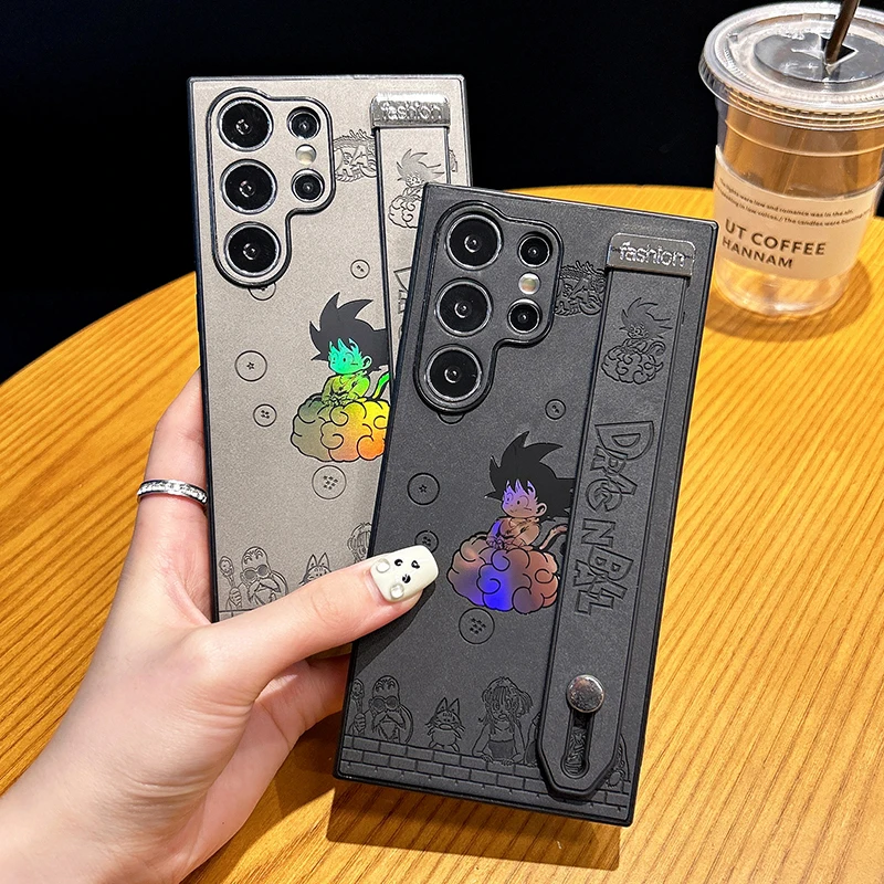 Cute Anime Dragon Ball Z Laser Logo Phone Case for Samsung Galaxy S22 S23 S24 Ultra Plus S24Ultra Leather Wrist strap Back Cover
Cute Anime Dragon Ball Z Laser Logo Phone Case for Samsung Galaxy S22 S23 S24 Ultra Plus S24Ultra Leather Wrist strap Back Cover