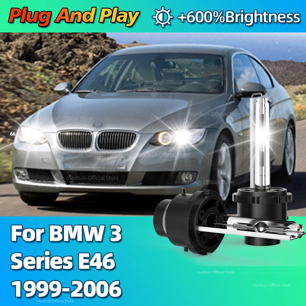 Upgraded 35W D2S Xenon HID Headlight Bulbs 6000K Car Headlamp For BMW 3 Series E46 1999 2000 2001 2002 2003 2004 2005 2006
Upgraded 35W D2S Xenon HID Headlight Bulbs 6000K Car Headlamp For BMW 3 Series E46 1999 2000 2001 2002 2003 2004 2005 2006