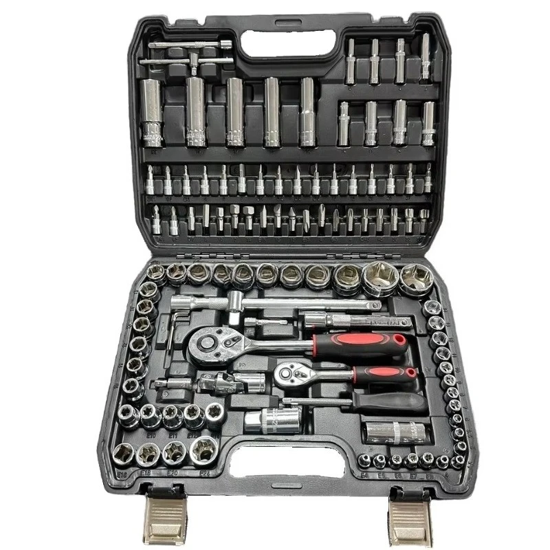 SXLL 108 Pieces Chrome Vanadium Steel Manual Kit Durable Non-Rechargeable Non-Battery Includes Metric Ratchet Sleeve Wrench Hard
SXLL 108 Pieces Chrome Vanadium Steel Manual Kit Durable Non-Rechargeable Non-Battery Includes Metric Ratchet Sleeve Wrench Hard
