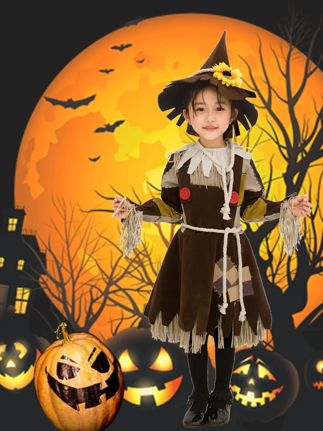Halloween Performance Costume Green Wild Fairy Princess Skirt for Girls Kindergarten Children's Theatre Play Dress up
Halloween Performance Costume Green Wild Fairy Princess Skirt for Girls Kindergarten Children's Theatre Play Dress up