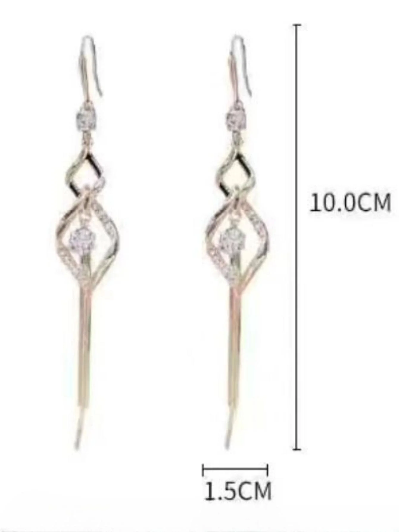 Rhinestone Geometric Drop Earrings For Women
Rhinestone Geometric Drop Earrings For Women