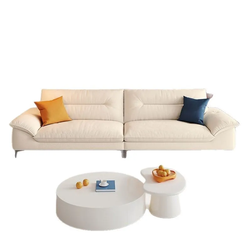 Simple cream wind cat claw leather sofa rental house household living room straight row small apartment
Simple cream wind cat claw leather sofa rental house household living room straight row small apartment