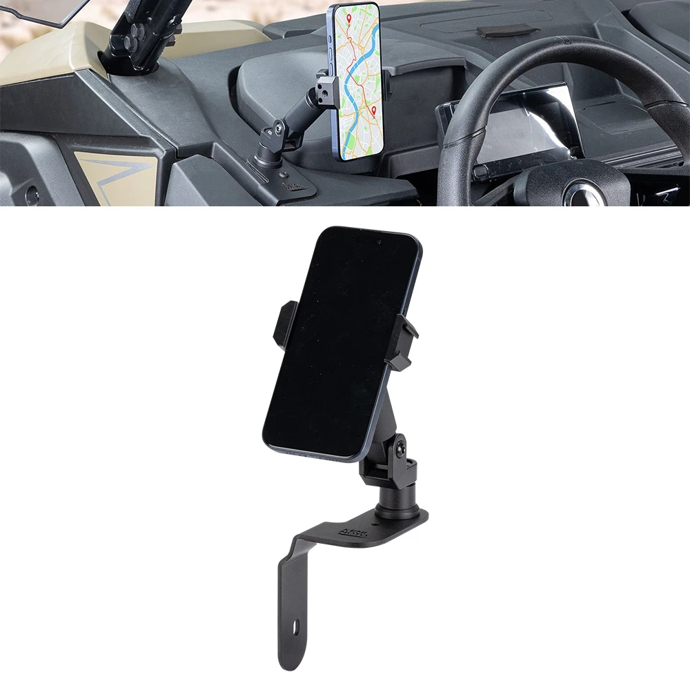 Phone Mount Bracket CNC Aluminum 360° Adjustable 2.3-3.5" Width UTV For CF-MOTO ZFORCE 800 950 Trail Gen 2 950 Sport 2023-2025
Phone Mount Bracket CNC Aluminum 360° Adjustable 2.3-3.5" Width UTV For CF-MOTO ZFORCE 800 950 Trail Gen 2 950 Sport 2023-2025