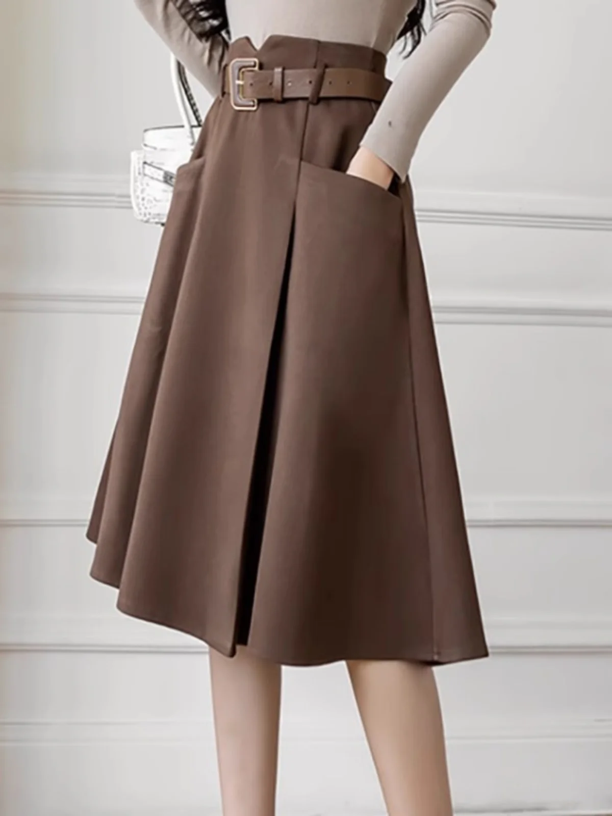 High Waist A-Line Midi Skirt Women's Spring Autumn Winter 2026 New Style Half-length Umbrella Skirt Breathable Polyester Fiber
High Waist A-Line Midi Skirt Women's Spring Autumn Winter 2026 New Style Half-length Umbrella Skirt Breathable Polyester Fiber