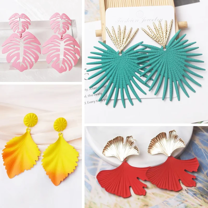 2025 New Leaf Hanging Earrings for Women Exaggerated Colorful Gradient Punk Fashion Plant Element Long Dangle Earrings brincos
2025 New Leaf Hanging Earrings for Women Exaggerated Colorful Gradient Punk Fashion Plant Element Long Dangle Earrings brincos