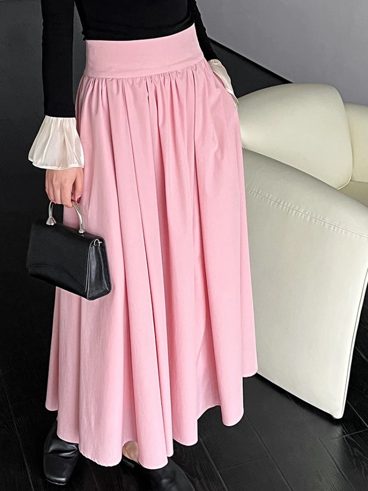 Vintage High Waist Pink Flared Skirt – French Style Elegant Pleated Midi Skirt with Pockets for Office or Weekend
Vintage High Waist Pink Flared Skirt – French Style Elegant Pleated Midi Skirt with Pockets for Office or Weekend