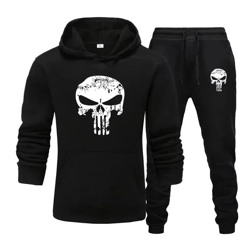 2 Pieces Sets Tracksuit Hooded Men Skull Brand Autumn Winter Sweatshirt +drawstring Pants Male Sport Hoodies Running Sportswear
2 Pieces Sets Tracksuit Hooded Men Skull Brand Autumn Winter Sweatshirt +drawstring Pants Male Sport Hoodies Running Sportswear