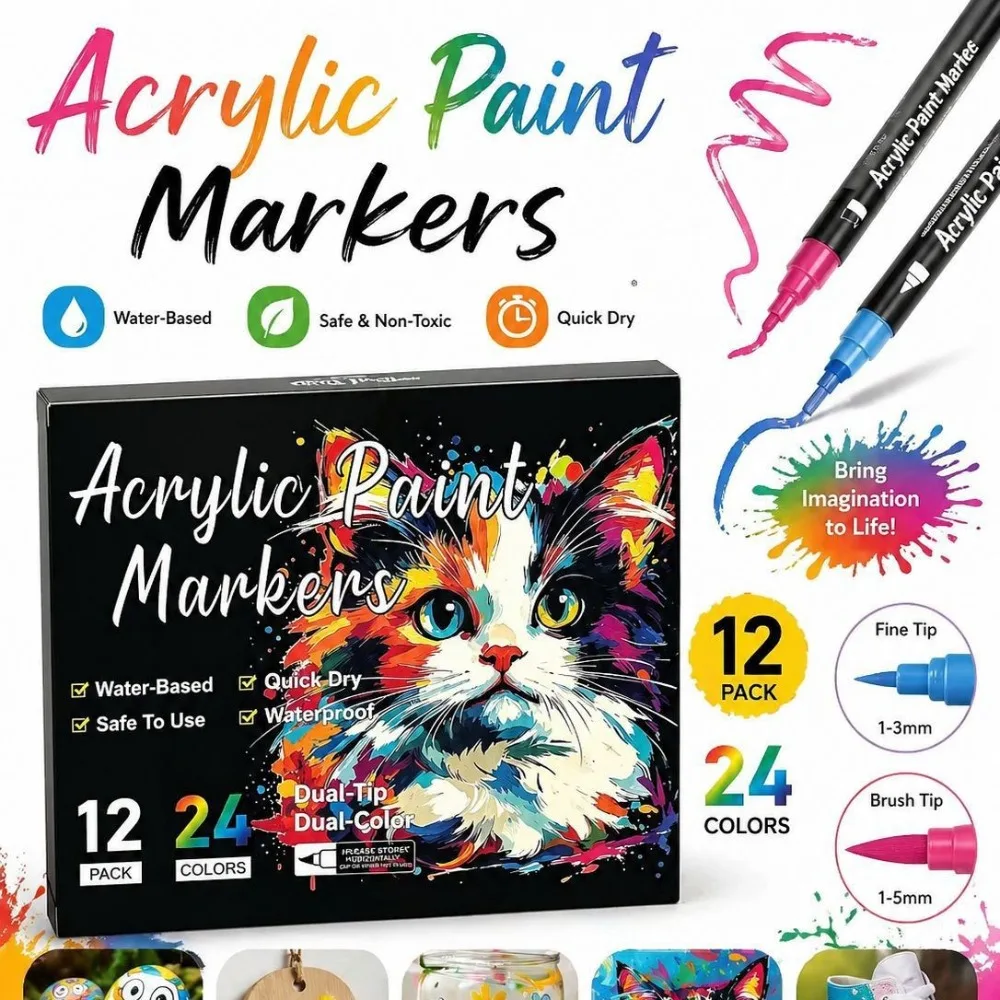 24/48 Colors Dual-ended Markers Dual Color Quick Dry Dual Tip Markers Drawing Marker Temporary Tattoo Nail Art Pens
24/48 Colors Dual-ended Markers Dual Color Quick Dry Dual Tip Markers Drawing Marker Temporary Tattoo Nail Art Pens