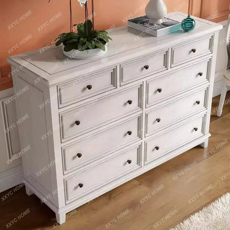 L retro solid wood nine-bucket locker living room entry drawer cabinet
L retro solid wood nine-bucket locker living room entry drawer cabinet