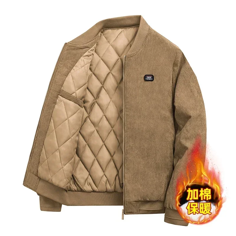 LIBIELIY New Warm Corduroy Winter Stand Collar Men's Fashion Casual Coat Large Size Men's Thick Cotton Jacket Outwear Autumn Sl
LIBIELIY New Warm Corduroy Winter Stand Collar Men's Fashion Casual Coat Large Size Men's Thick Cotton Jacket Outwear Autumn Sl