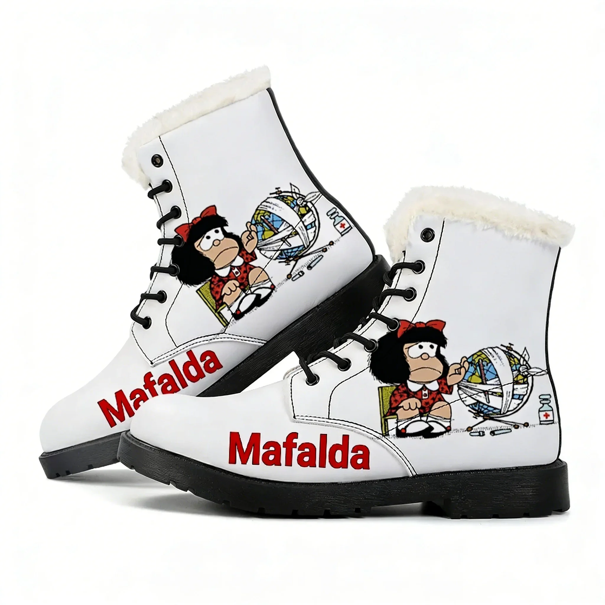 Mafalda Plush Boots Mens Womens Teenagers Casual Shoe Outdoor Keep Warm Leather Boot Couple High Quality Anime Tailor-made Shoes
Mafalda Plush Boots Mens Womens Teenagers Casual Shoe Outdoor Keep Warm Leather Boot Couple High Quality Anime Tailor-made Shoes