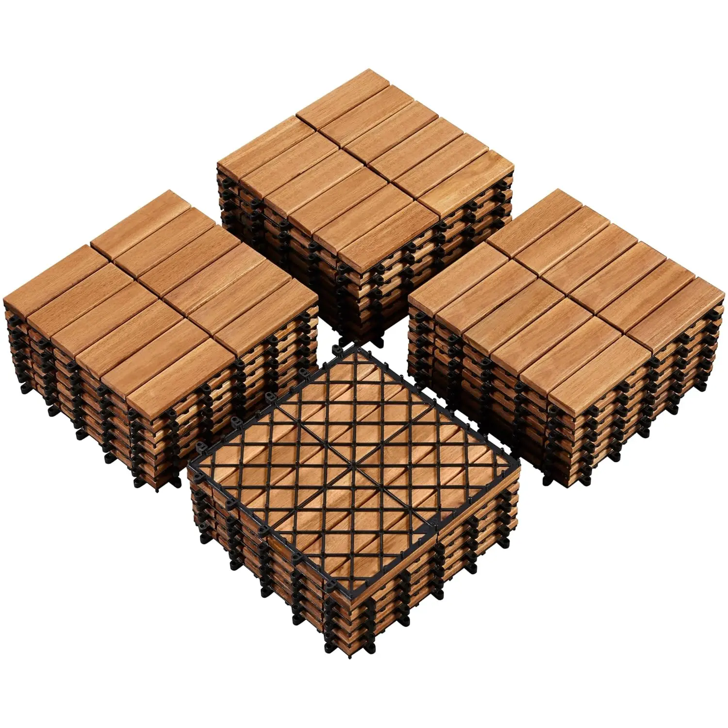 27pcs Acacia Wood,Interlocking Deck Tiles with Non-Slip Surface,Easy Snap Waterproof Flooring Tiles for Indoor, Custom
27pcs Acacia Wood,Interlocking Deck Tiles with Non-Slip Surface,Easy Snap Waterproof Flooring Tiles for Indoor, Custom