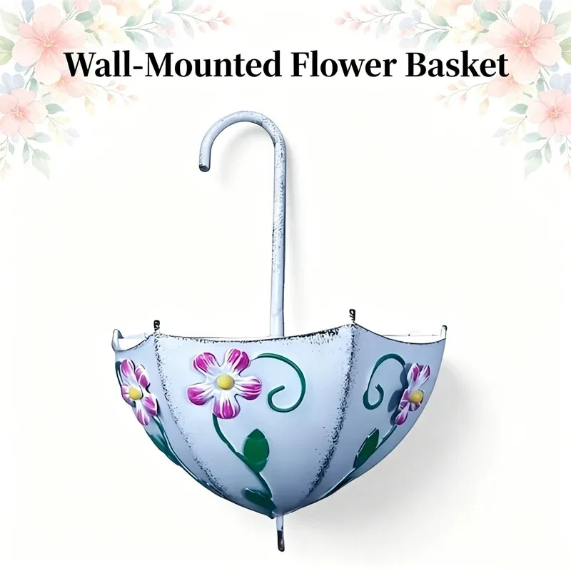 Decorative Iron Hanging Planter Unique Umbrella Flower Basket Farmhouses Flower Pot for Living Room Balcony 2026
Decorative Iron Hanging Planter Unique Umbrella Flower Basket Farmhouses Flower Pot for Living Room Balcony 2026