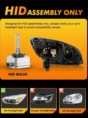 TERMITOR Set van 2 D3S Xenon HID-koplampen, 6000K 35W koelwit groot-/dimlicht, vervanging 66340 42403 42302