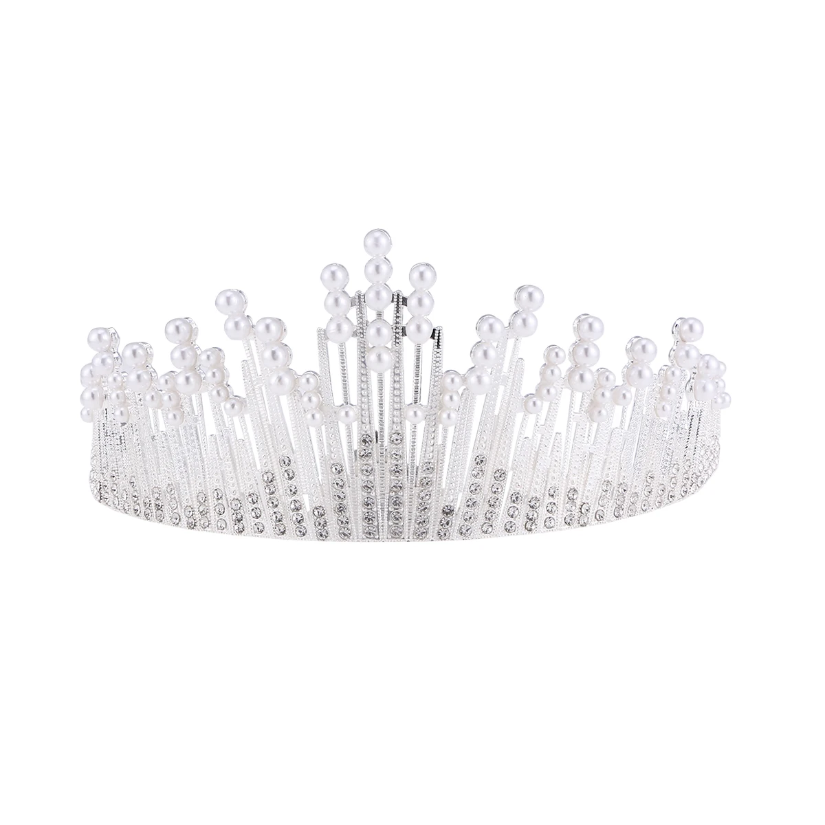 Pearl Tiara Women Hair Accessories Elegant Bridal Crown Rhinestones Wreath Wedding Headdress Bride Party Jewelry 
Pearl Tiara Women Hair Accessories Elegant Bridal Crown Rhinestones Wreath Wedding Headdress Bride Party Jewelry