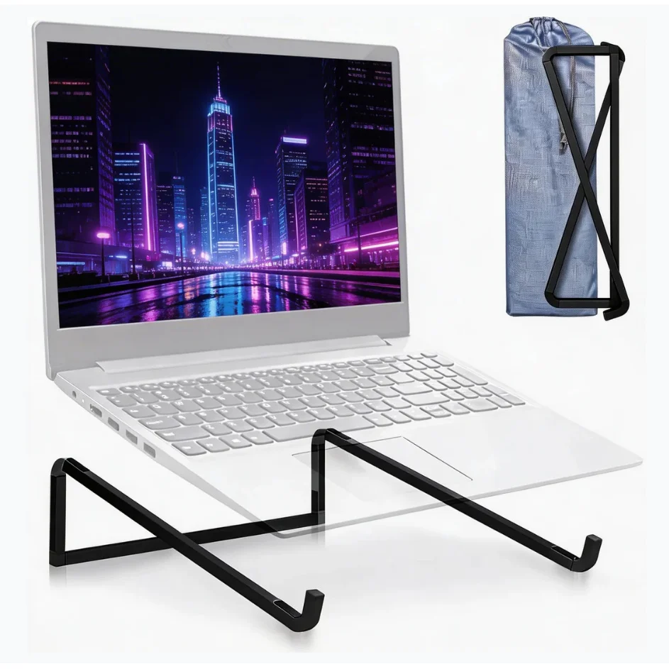 A Foldable Laptop Stand Suitable for Desktops, A Universal Laptop Ventilation Stand in Silvery
A Foldable Laptop Stand Suitable for Desktops, A Universal Laptop Ventilation Stand in Silvery