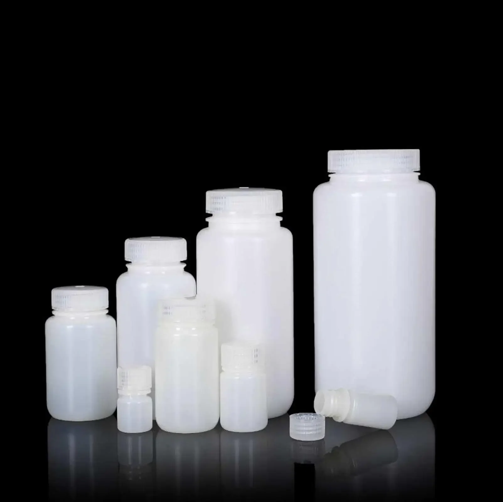 50/100/150/250/300/500/1000/2000ml PE Plastic Bottle Reagent Sample Vials Lid Wide Mouth
50/100/150/250/300/500/1000/2000ml PE Plastic Bottle Reagent Sample Vials Lid Wide Mouth