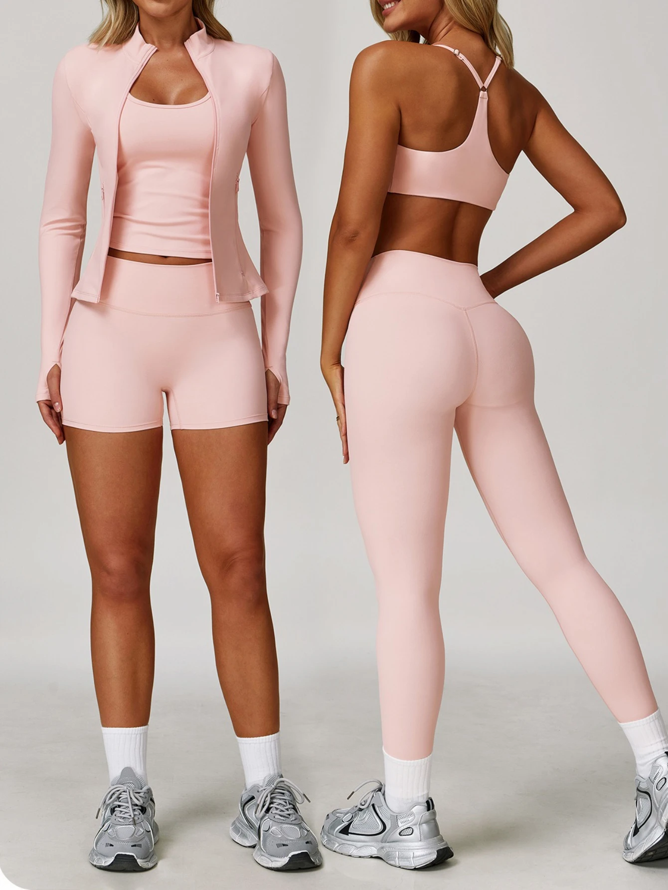 Yoga set, slim fit sports bra, quick drying jacket, breathable casual top, high waisted pants, fitness suit, 2025 new style
Yoga set, slim fit sports bra, quick drying jacket, breathable casual top, high waisted pants, fitness suit, 2025 new style