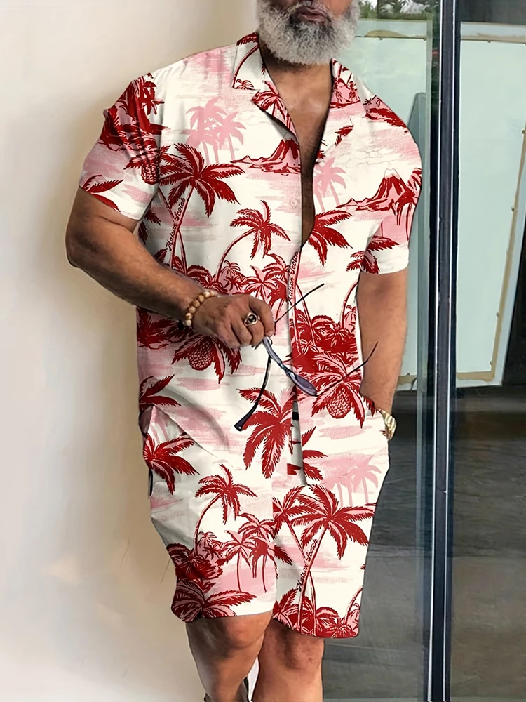 Hawaii Fashion 3d Print Sets Short Sleeve Shirt+Shorts 2Pcs Suit Summer Casual Beachwear Male Vacation Hawaiian 2 Piece Suits
Hawaii Fashion 3d Print Sets Short Sleeve Shirt+Shorts 2Pcs Suit Summer Casual Beachwear Male Vacation Hawaiian 2 Piece Suits