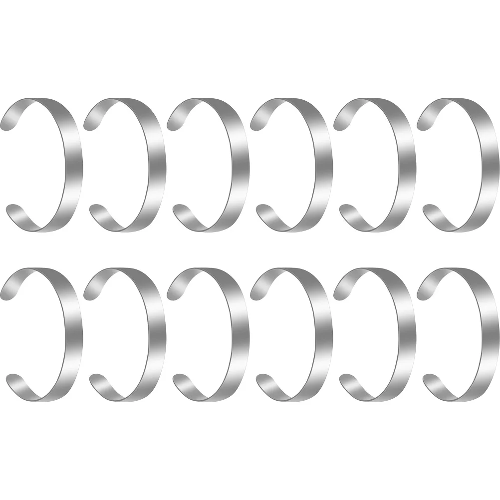 12 Pcs DIY Cuff Bracelet Blanks Tool Jewelry Making Stainless Steel Carving Strip
12 Pcs DIY Cuff Bracelet Blanks Tool Jewelry Making Stainless Steel Carving Strip
