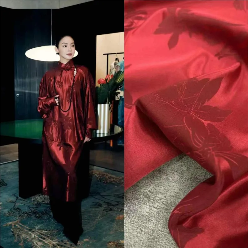 Вино-красная шелковая жаккардовая ткань Bauhinia haute couture, новый комплект доспехов в китайском стиле
Вино-красная шелковая жаккардовая ткань Bauhinia haute couture, новый комплект доспехов в китайском стиле