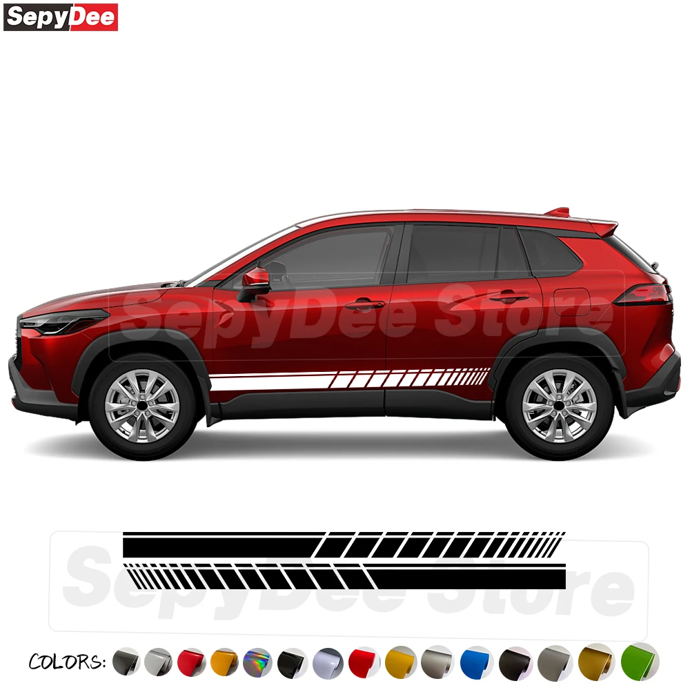 2Pcs Car Both Door Side Skirt Stripes Stickers for Toyota Corolla Cross Auto Body Decor Vinyl Film Decals Car Tuning Accessories
2Pcs Car Both Door Side Skirt Stripes Stickers for Toyota Corolla Cross Auto Body Decor Vinyl Film Decals Car Tuning Accessories