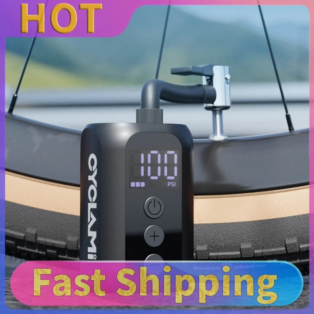100 PSI Wireless Ball Pump Multifunctional Bicycle Tire Inflator USB Rechargeable Air Mattress Pump for Mountain/City/Road Bike
100 PSI Wireless Ball Pump Multifunctional Bicycle Tire Inflator USB Rechargeable Air Mattress Pump for Mountain/City/Road Bike