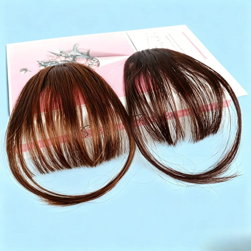 Fringe Bangs Synthetic Hair Topper Extensions Clip In Brown False Hairpiece with Temples for Women Short Styling Accessories
Fringe Bangs Synthetic Hair Topper Extensions Clip In Brown False Hairpiece with Temples for Women Short Styling Accessories